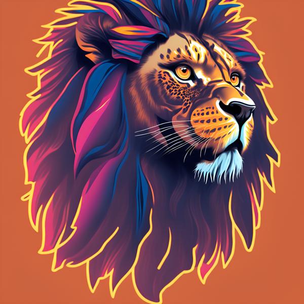Download illustration image art of a lion king of jungle-banrupi