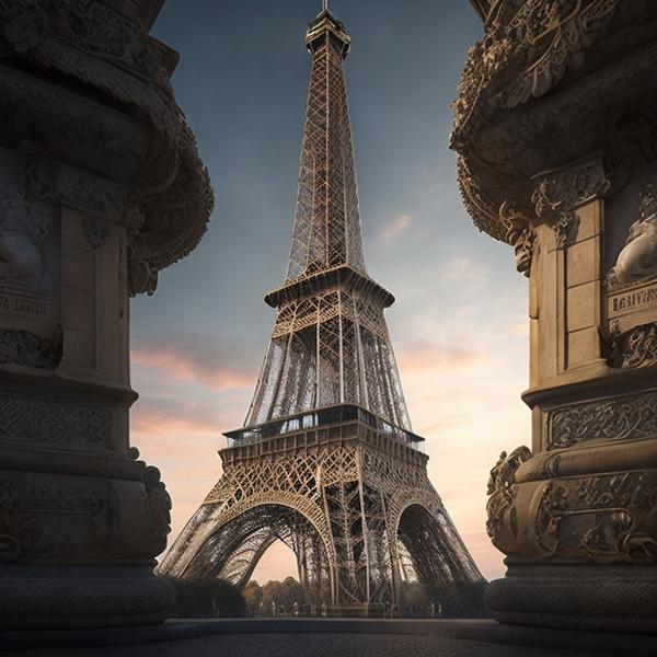 An image of a Stunning Eiffel Tower the seven wonders of World-banrupi