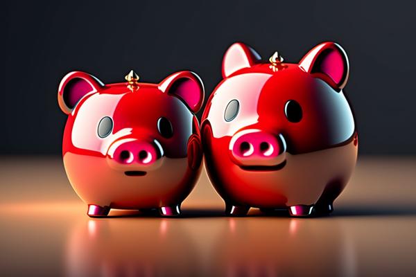A image of  small money bank  for kids known as a piggy Bank.-banrupi