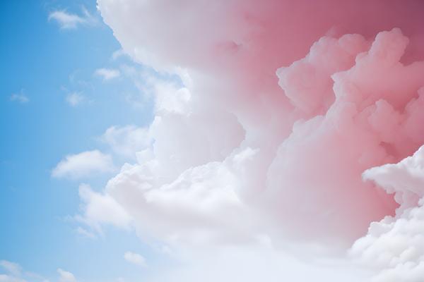 Download: The image depicts a beautiful Blue Sky with soft pink and white clouds.-banrupi