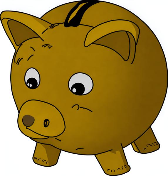 Download image of a sad-looking and empty piggy bank-banrupi